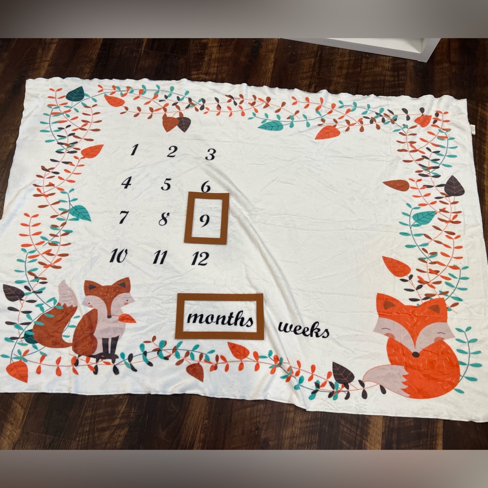 Woodland monthly milestone blanket